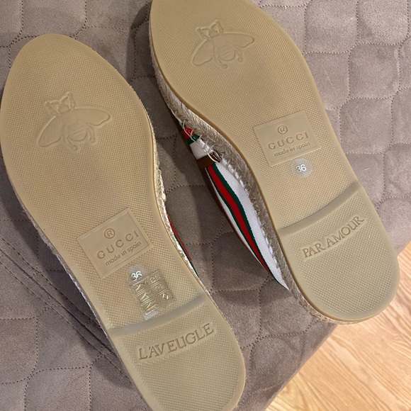 ✅ SOLD ✅ 100% Authentic NEVER WORN / Gucci espadrilles size 6 - Picture 2 of 6